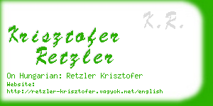 krisztofer retzler business card